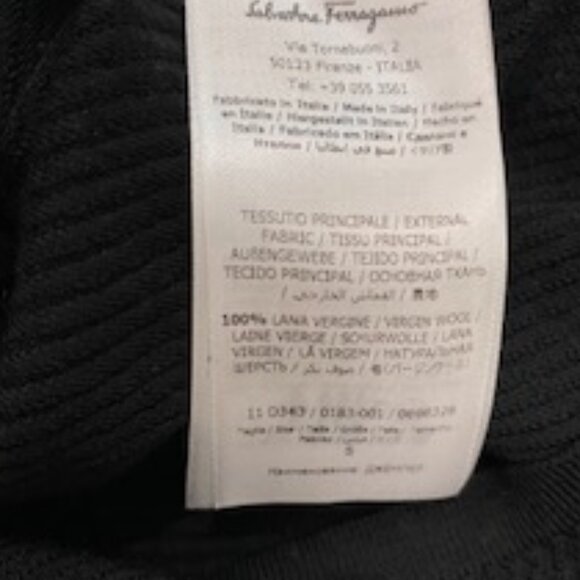 NWOT Salvatore Ferragamo virgin wool turtleneck sz S - Picture 5 of 8